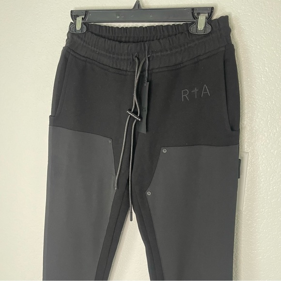 *$295 NWT RtA MEN CARLOS MIXED MEDIA JOGGER PANTS SZ XS